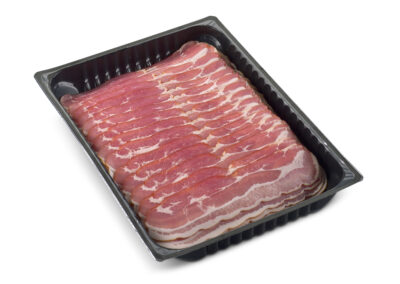 Gerookt buikspek 0,5 kg-1 kg-2 kG met of zonder underleaver. Verschillende diktes