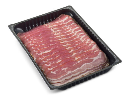 Gerookt buikspek 0,5 kg-1 kg-2 kG met of zonder underleaver. Verschillende diktes