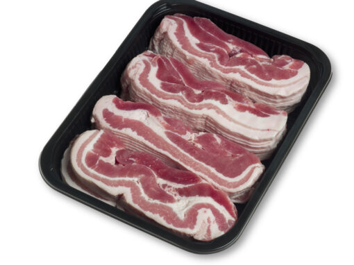 Gezouten buikspek 0,5 kg-1 kg-2 kG met of zonder underleaver. Verschillende diktes